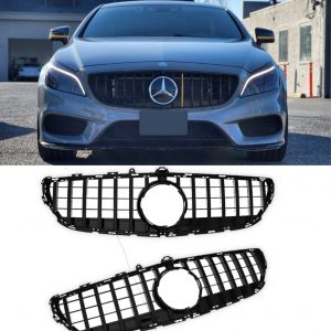 MERCEDES CLS W218 C218 PANAMERICANA GT FRONT GRILLE GLOSS BLACK