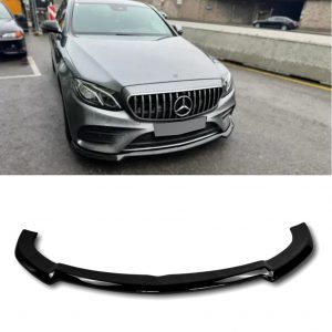 FRONT LIP SPLITTER 1PC GLOSS BLACK FOR MERCEDES E CLASS COUPE C238 2017-2020