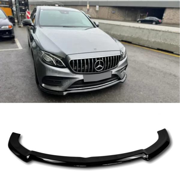 FRONT LIP SPLITTER 1PC GLOSS BLACK FOR MERCEDES E CLASS COUPE C238 2017-2020
