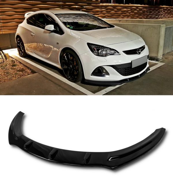 FRONT SPLITTER GLOSS BLACK FOR VAUXHALL OPEL ASTRA J MK4 VXR OPC 2009-2015 - Image 4