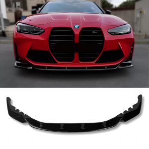 FRONT LIP SPLITTER GLOSS BLACK FOR BMW G80 G81 M3 G82 G83 M4 2021+