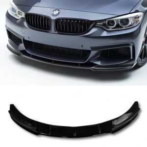 FRONT SPLITTER LIP SPOILER GLOSS BLACK FOR BMW 4 SERIES F32 F33 F36 2013-2020