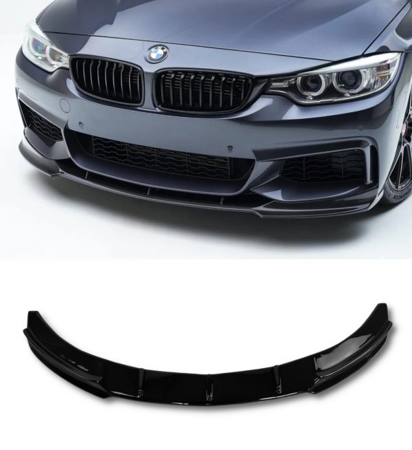 FRONT SPLITTER LIP SPOILER GLOSS BLACK FOR BMW 4 SERIES F32 F33 F36 2013-2020