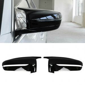 SIDE WING MIRROR COVERS CAPS M LOOK GLOSS BLK FOR BMW 3 5 SERIES G20 G21 G30 G31