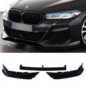 BMW 5 SERIES G30 G31 FRONT LIP SPLITTER SPOILER AC STYLE GLOSS BLACK LCI 2021+