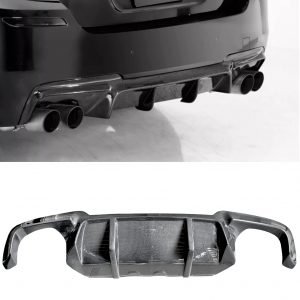 REAR VALANCE DIFFUSER QUAD REAL CARBON FIBRE M5 STYLE FOR BMW 5 SERIES F10 F11