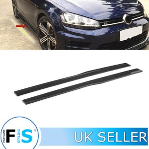 VW GOLF MK7 R R-LINE BUMPER SIDE SKIRT EXTENSION BLADES