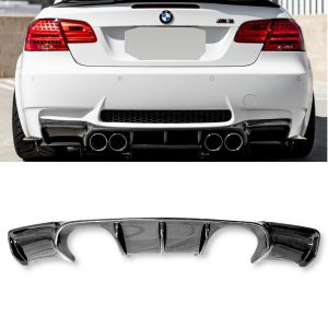 REAR DIFFUSER 3D STYLE CARBON FIBRE FOR BMW 3 SERIES E92 E93 M3 2007-2013