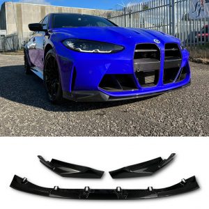 FRONT LIP SPLITTER 3PC CARBON FIBRE FOR BMW G80 G81 M3 G82 G83 M4 2021+