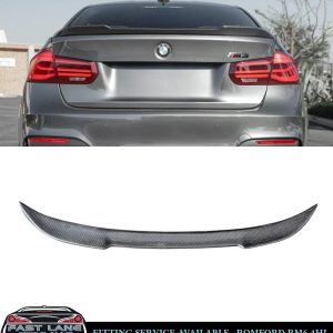 REAR BOOT SPOILER LIP V STYLE REAL CARBON FIBRE FOR BMW 3 SERIES F30 F80 M3