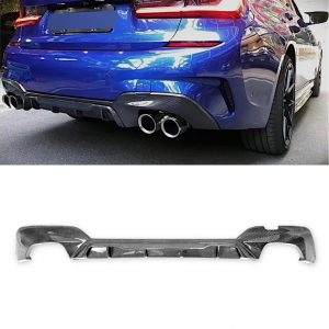 REAR DIFFUSER VALANCE CARBON FIBRE FOR BMW 3 SERIES G20 G21 M SPORT 2018-2021