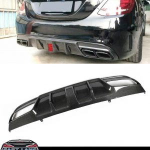 MERCEDES C CLASS W205 SALOON AMG C63 C63S REAR DIFFUSER WITH LIGHT CARBON FIBRE