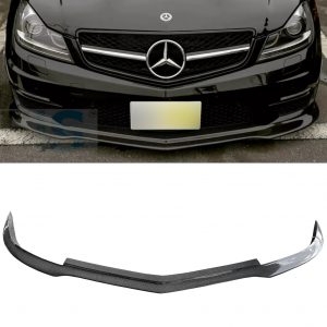 FRONT LIP SPLITTER C63 AMG STYLE REAL CARBON FIBRE FOR MERCEDES C CLASS W204 C204 S204
