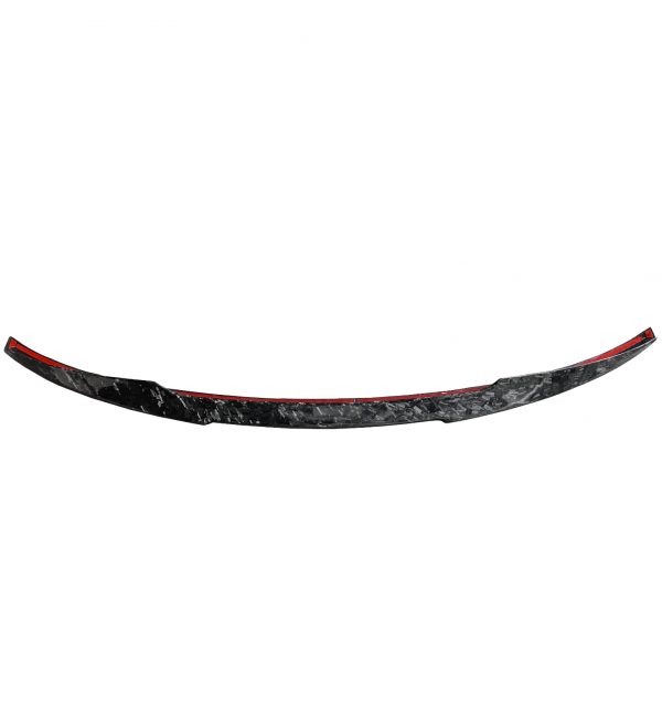REAR BOOT LIP SPOILER V STYLE FORGED CARBON FIBRE FOR BMW F82 M4 2014-2020 - Image 4