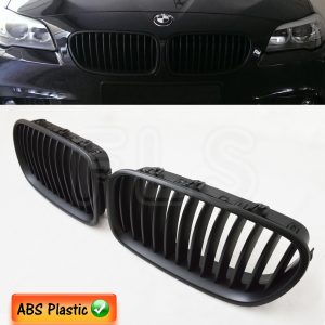 BMW 5 SERIES F10 F11 F18 2011-2017 FRONT KIDNEY GRILL MATTE BLACK M SPORT GRILLE