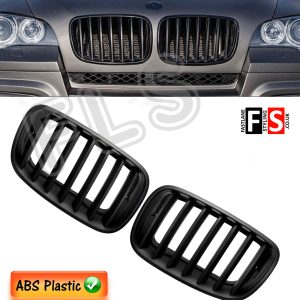 KIDNEY GRILLES FOR BMW E70/E71 X5/X6 LCI 2007-2013 FACELIFT-ABS-GLOSS BLACK