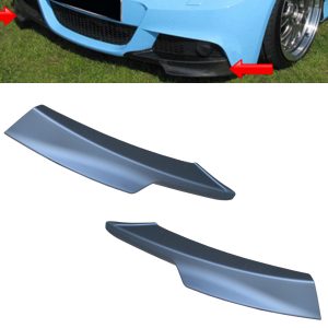 BMW 3 SERIES E90 E91 LCI M-TECH FRONT BUMPER SPLITTER SPOILER MATTE BLACK