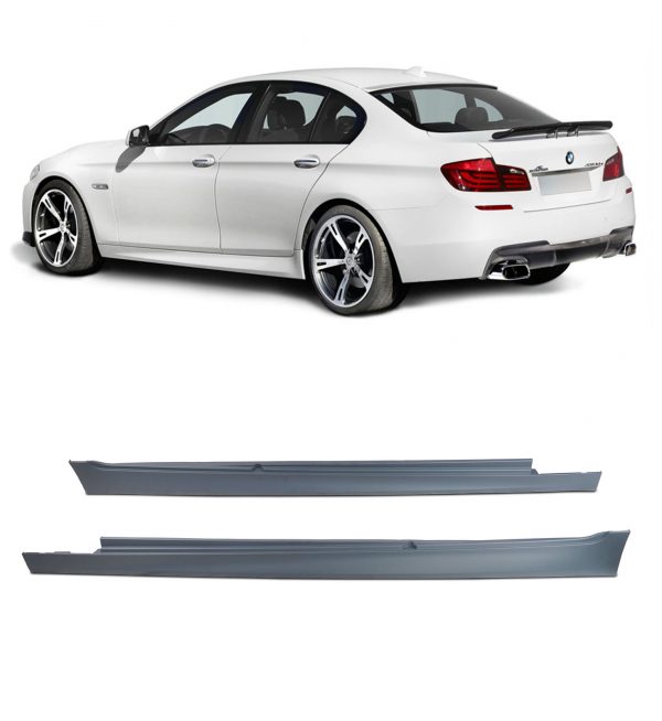 SIDE SKIRTS M PERFORMANCE STYLE PRIMED FOR BMW 5 SERIES F10 F11 2010-2013