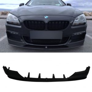 FRONT LIP SPLITTER MATTE BLACK FOR BMW 6 SERIES F12 F13 F06 2011-2017