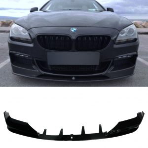 FRONT LIP SPLITTER GLOSS BLACK FOR BMW 6 SERIES F12 F13 F06 2011-2017