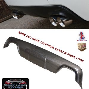 BMW 5 SERIES E60 E61 M SPORT REAR BUMPER DIFFUSER SPLITTER VALANCE CARBON FIBRE