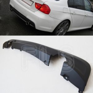 BMW E90-E91 2005 - 2012 M SPORT REAR DIFFUSER BUMPER SPLITTER VALANCE - 335 LOOK