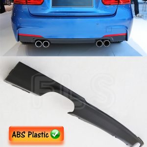 BMW 3 SERIES F30 F31 11-16 QUAD MSPORT REAR DIFFUSER SPLITTER VALANCE SPOILER