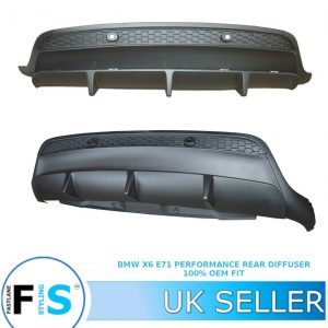 BMW X6 E71 MSPORT PERFORMANCE REAR DIFFUSER