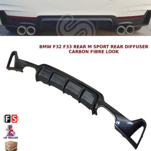 BMW F32 F33 F36 4 SERIES PERFORMANCE M SPORT REAR DIFFUSER VALANCE CARBON FIBRE