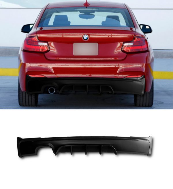 REAR BUMPER BODY KIT M SPORT KIT PRIMED FOR BMW 2 SERIES F22 F23 2014-2020 - Image 5