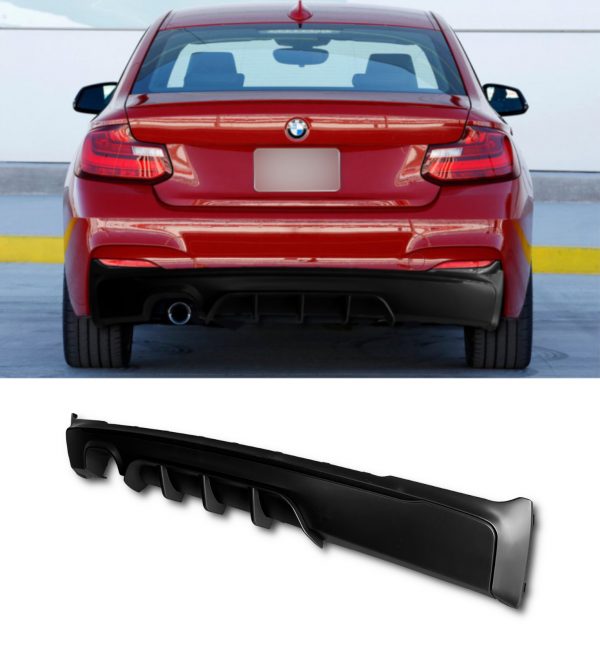 REAR BUMPER BODY KIT M SPORT KIT PRIMED FOR BMW 2 SERIES F22 F23 2014-2020 - Image 7