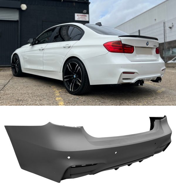 REAR BUMPER BODYKIT CONVERSION PRIMED F80 M3 LOOK FOR BMW F30 2012-2018 - Image 2
