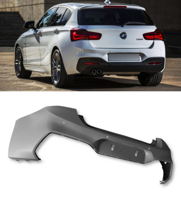 REAR BUMPER & DIFFUSER KIT M SPORT PRIMED FOR BMW 1 SERIES F20 F21 LCI 2015-2019 - Image 3