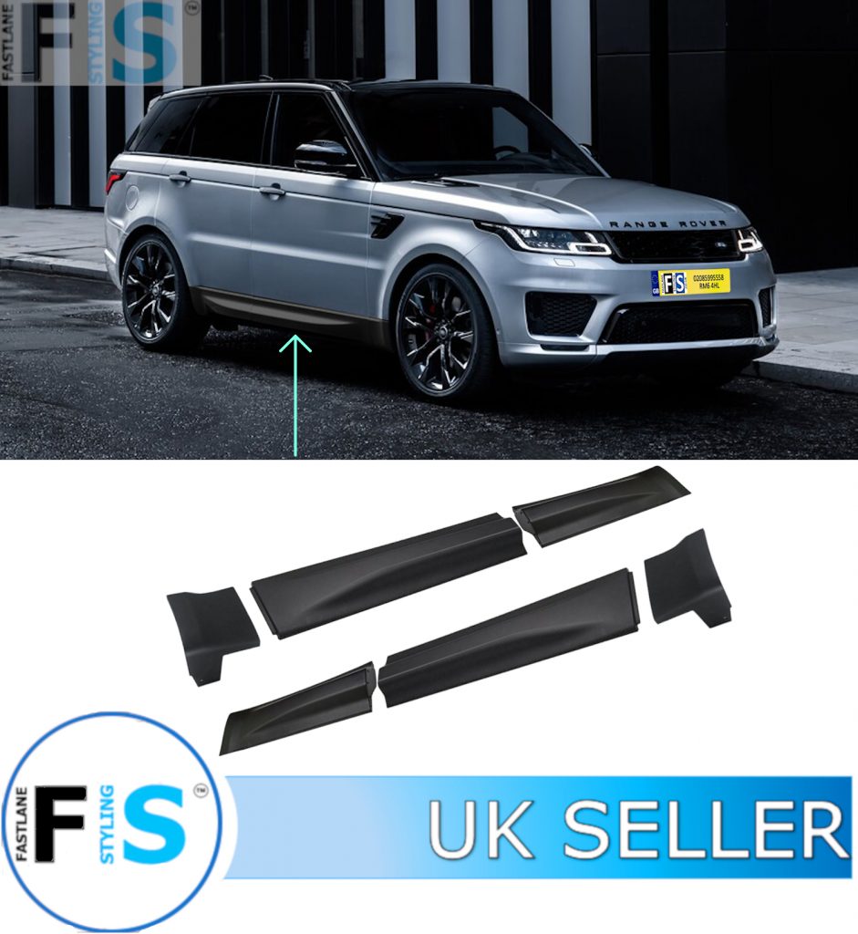 Land Rover Side Pods FOR RANGE ROVER SPORT L494 DOOR MOULDING PLASTIC PODS MATTE BLACK ...
