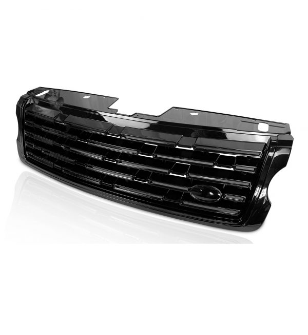 FRONT GRILLE 2023+ LOOK FULL GLOSS BLACK FOR RANGE ROVER VOGUE L405 2013-2017 - Image 3