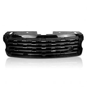 FRONT GRILLE 2023+ LOOK FULL GLOSS BLACK FOR RANGE ROVER VOGUE L405 2013-2017