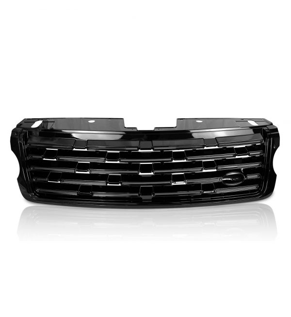 FRONT GRILLE 2023+ LOOK FULL GLOSS BLACK FOR RANGE ROVER VOGUE L405 2013-2017