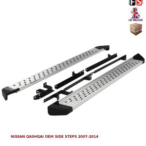 NISSAN QASHQAI SIDE STEPS RUNNING BOARDS NEW STYLE 100% OEM FIT 2007-2014