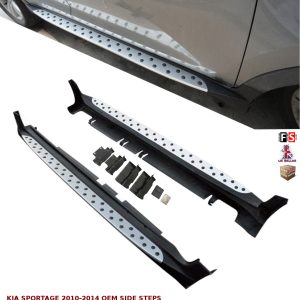 KIA SPORTAGE SIDE STEPS RUNNING BOARDS NEW STYLE 100% OEM FIT 2010-2014