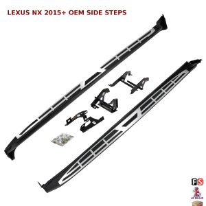 LEXUS NX 300H NX 200T SIDE STEPS RUNNING BOARDS SET NEW STYLE 100% OEM FIT 2015+