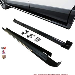 TOYOTA RAV4 SIDE STEPS RUNNING BOARDS NEW STYLE 100% OEM FIT 2016 ONWARDS
