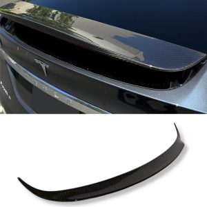 REAR BUMPER TRUNK BOOT LID LIP SPOILER CARBON FIBRE FOR TESLA MODEL X 2016+