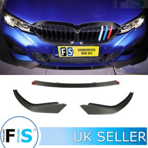 BMW 3 SERIES G20 G21 3-PIECE M SPORT CARBON FIBRE FRONT LIP