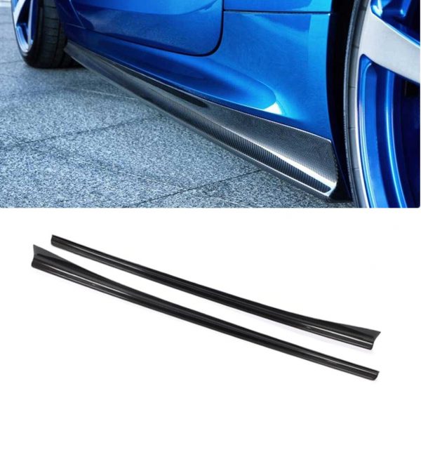 SIDE SKIRT EXTENSION BLADES CARBON FIBRE FOR BMW 8 SERIES G14 G15 2 DOOR MODELS