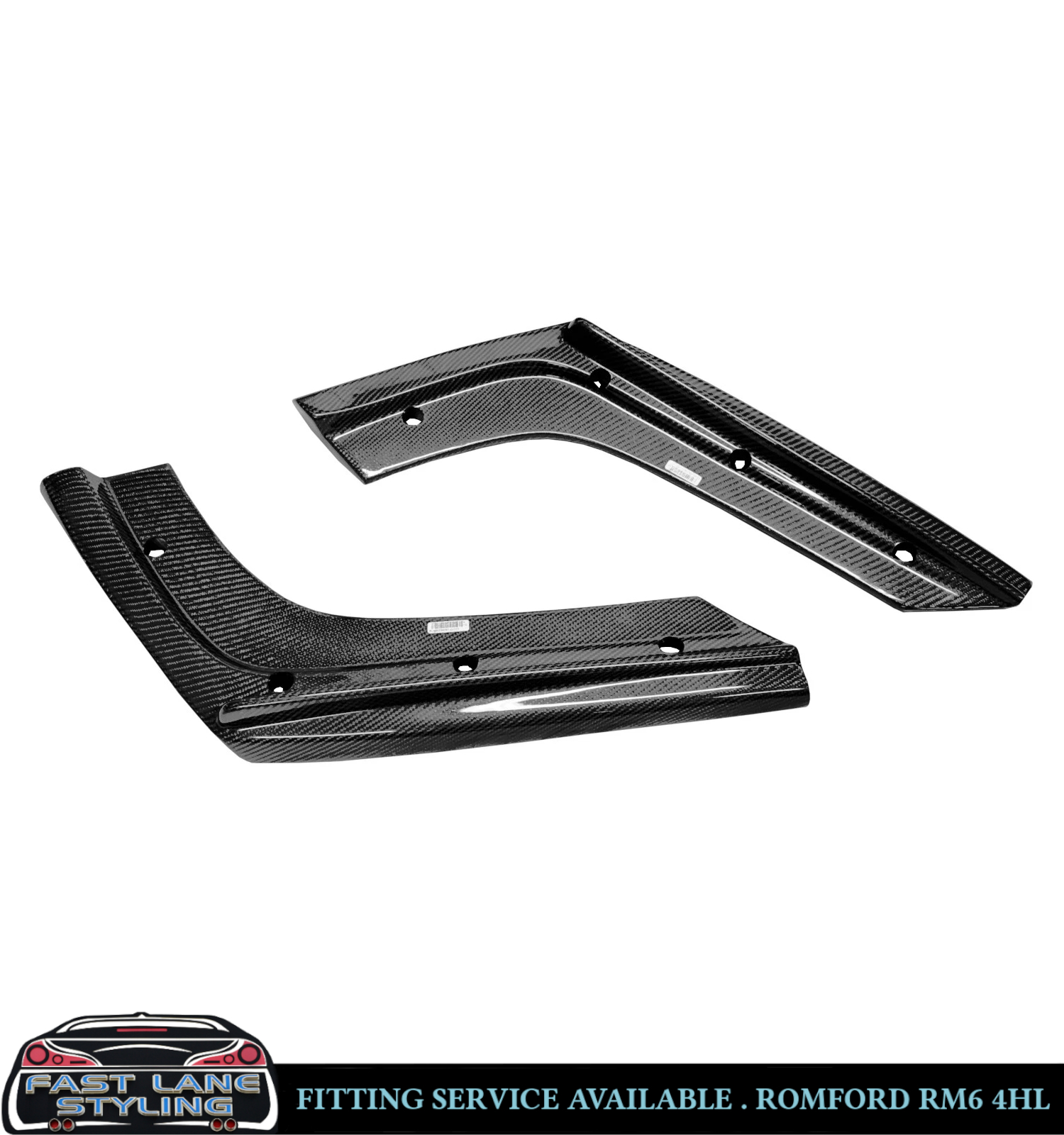 REAR DIFFUSER VALANCE V STYLE CARBON FIBRE FOR BMW 3 4 SERIES M3 F80 & M4 F82 - Image 2