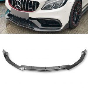 FRONT LIP SPLITTER CARBON FIBRE FOR MERCEDES C CLASS W205 SALOON C63 C63S AMG