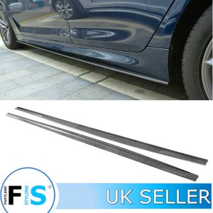 SIDE SKIRTS EXTENSION BLADES CARBON FIBRE FOR BMW 5 SERIES F90 M5 & G30 SALOON