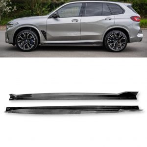 SIDE SKIRTS EXTENSION BLADES CARBON FIBRE FOR BMW X5 G05 M SPORT 2018+