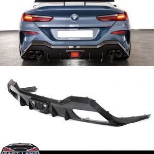 REAR DIFFUSER WITH LED LIGHT CARBON FIBRE FOR BMW 8 SERIES G16 GRAN COUPE 2019+