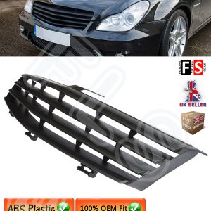 BRABUS STYLE FRONT GRILLE MERCEDES CLS CLASS W219 C219 2006-2009 BLACK GRILLE